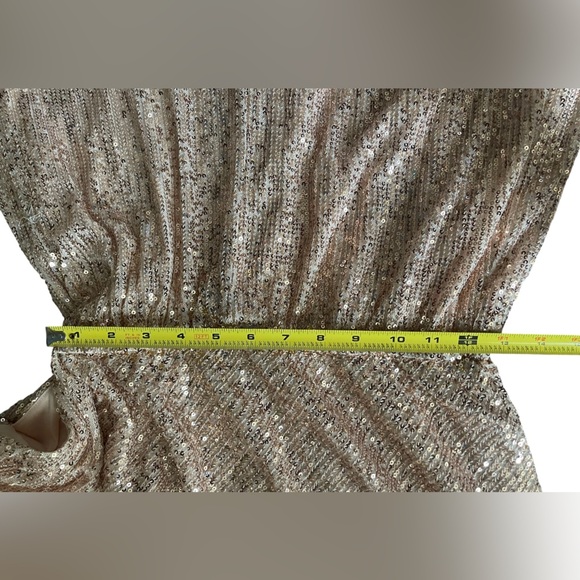 Mustard Seed One-Shoulder Sequin Romper - - Picture 8 of 10